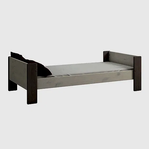 Steens Single Bed With Under Bed Drawers in Two Tone - The Furniture Mega Store