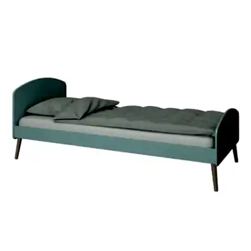 Gaia Single Bed - Cool Mint - The Furniture Mega Store
