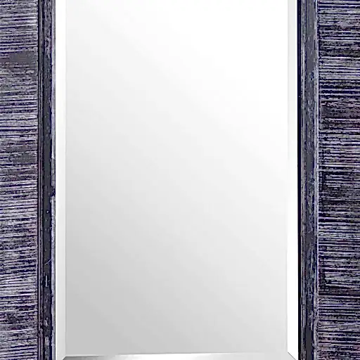 Arthur Grey Large Wooden Wall Mirror - The Furniture Mega Store 