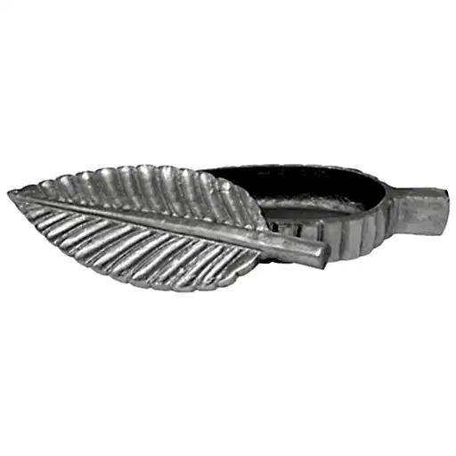 Prato Silver Feather Trinket Box - The Furniture Mega Store 