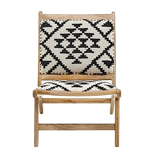 Berber Style Mango Wood Accent Chair - The Furniture Mega Store