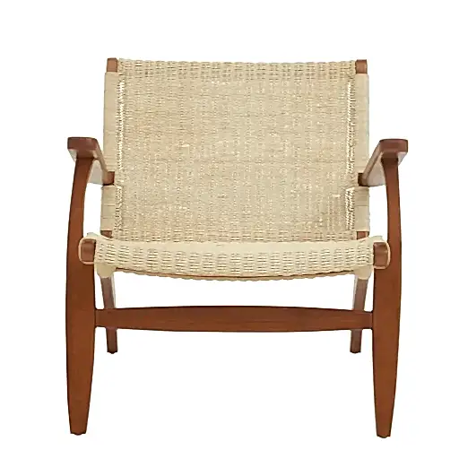 Juan Woven Chair In Natural Rattan - The Furniture Mega Store