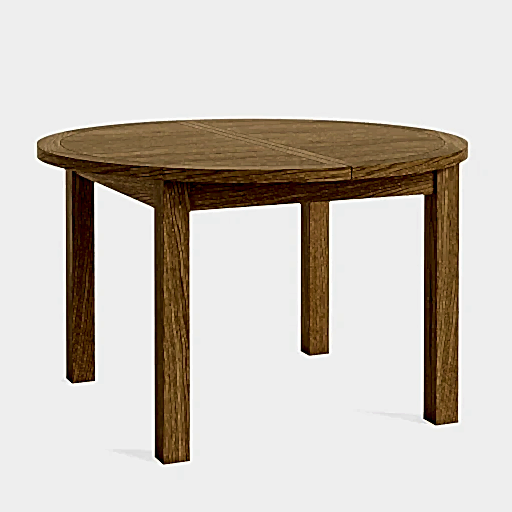 Barnham Oak Round Extendable Dining Table 120cm To 160cm - The Furniture Mega Store