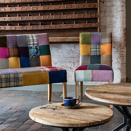William Patchwork Dining Chair - The Furniture Mega Store