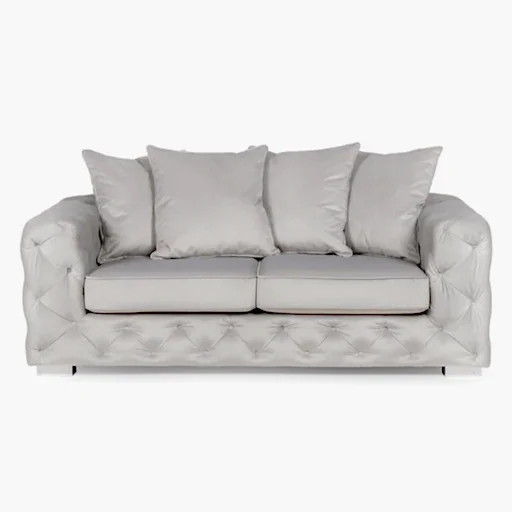 Alexa Plush Velvet Sofa & Armchair Collection - Pillow Or Classic Back - Choice Of Sizes & Colours - The Furniture Mega Store