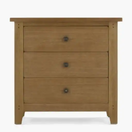 Barnham Oak 3 Drawer Chest Of Drawers - The Furniture Mega Store 