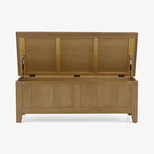 Barnham Oak Storage Bench - The Furniture Mega Store 