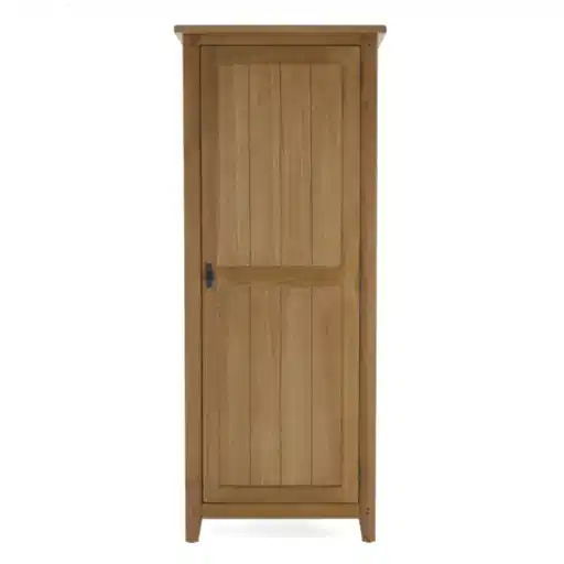 Barnham Oak Full Hanging 1 Door Wardrobe - The Furniture Mega Store 