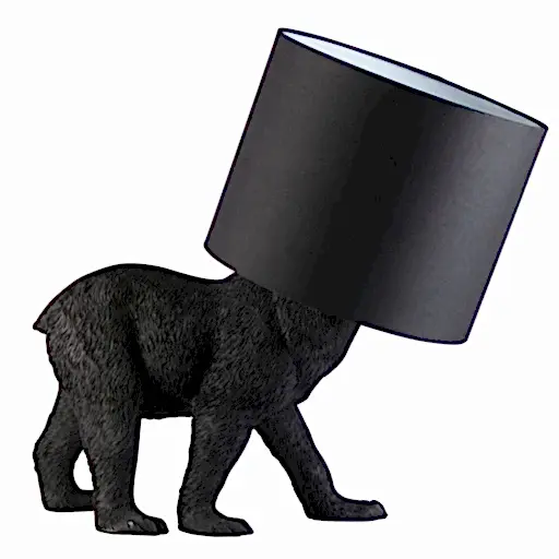 Wild Black Bear Table Lamp - The Furniture Mega Store 