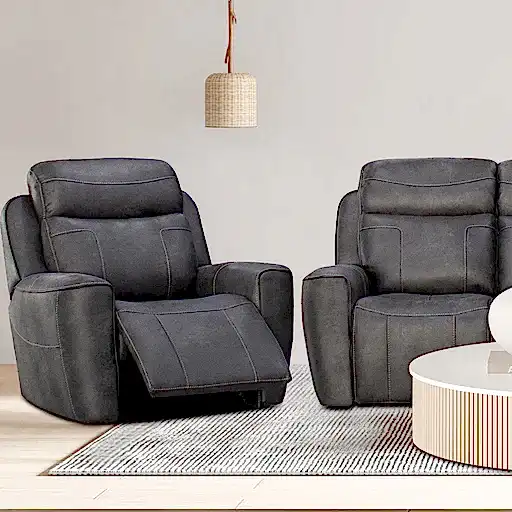 Bohemia Power Recliner Sofa Collection - Integrated USB Charging Ports & Silent Power Recline - The Furniture Mega Store 