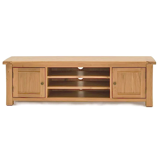Breeze Oak Large TV Unit - 160cm - The Furniture Mega Store 