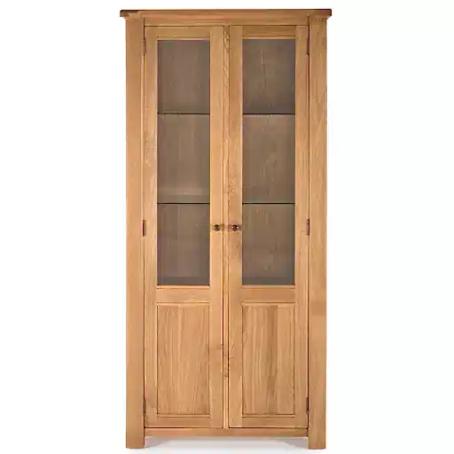 Breeze Oak Display Cabinet - The Furniture Mega Store 