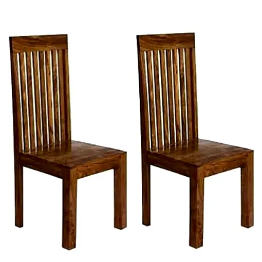 Cuban Petite Sheesham Dining Chair (Sold in Pairs) - The Furniture Mega Store
