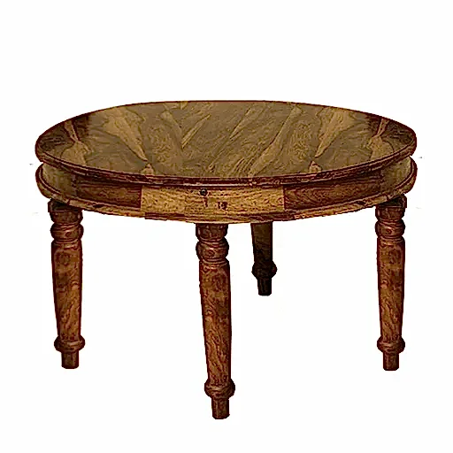 Thacket Sheesham Round Dining Table - 100cm Diameter - The Furniture Mega Store