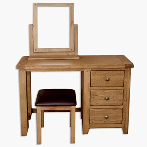 Wiltshire Country Oak Dressing Table Mirror - The Furniture Mega Store 