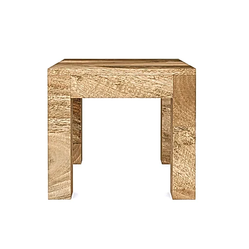 Cuban Mango Wood Lamp Table - The Furniture Mega Store 