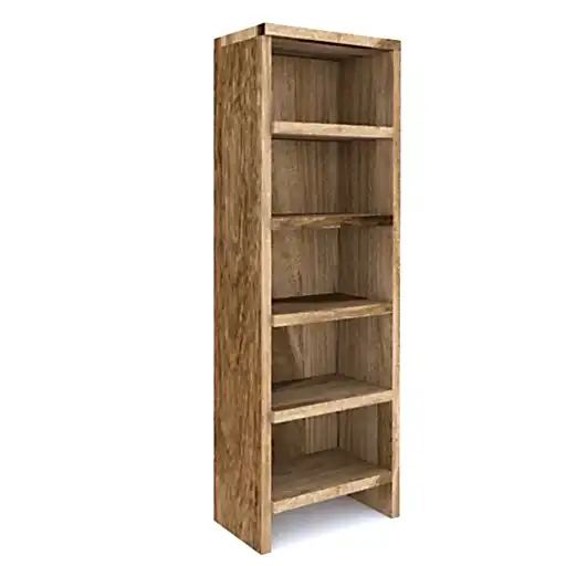 Cuban Mango Wood Shelving DVD-CD Rack - The Furniture Mega Store 