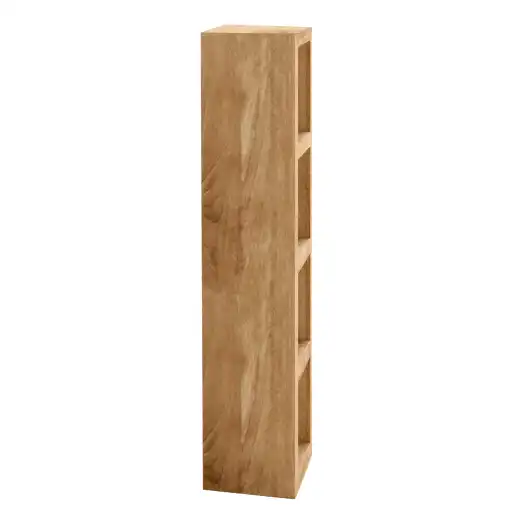 Cuban Mango Wood Vertical 4 Hole Open Display Shelving Unit - The Furniture Mega Store 