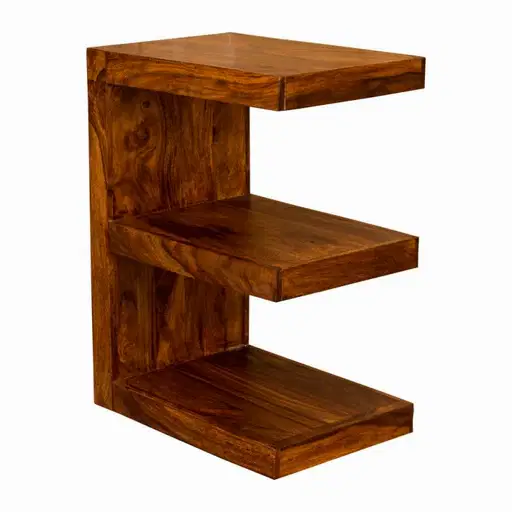 Cuban Petite Sheesham E Shelving Unit - The Furniture Mega Store