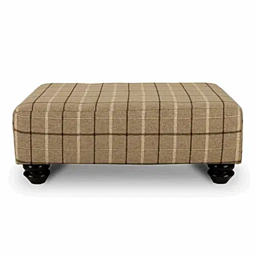 Darwin Fabric Footstool - Choice Of Fabrics - The Furniture Mega Store 
