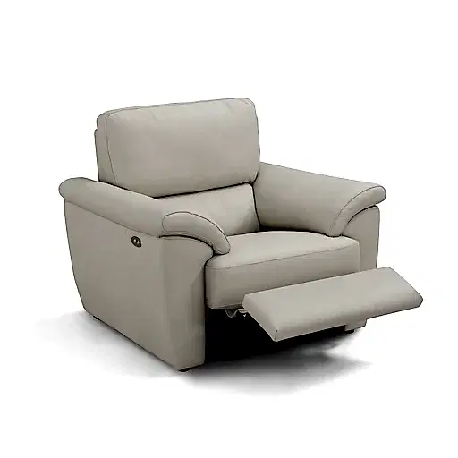 Egeo Italian Leather Power Recliner Armchair - Choice Of Leathers - The Furniture Mega Store