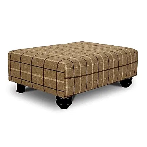Darwin Fabric Footstool - Choice Of Fabrics - The Furniture Mega Store 