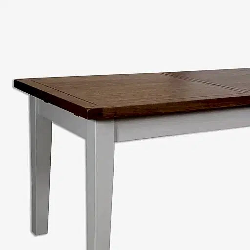 St.Ives French Grey & Oak 1.2 Extendable Dining Table - The Furniture Mega Store 