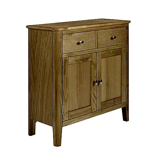 Bath Oak Compact Sideboard with 2 Doors - The Furniture Mega Store 