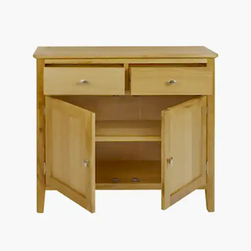 Bath Oak 2 Doors & 2 Drawers Small Sideboard - The Furniture Mega Store 