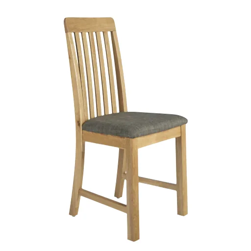 Bath Oak Slat Back Dining Chairs - Sold In Pairs - The Furniture Mega Store