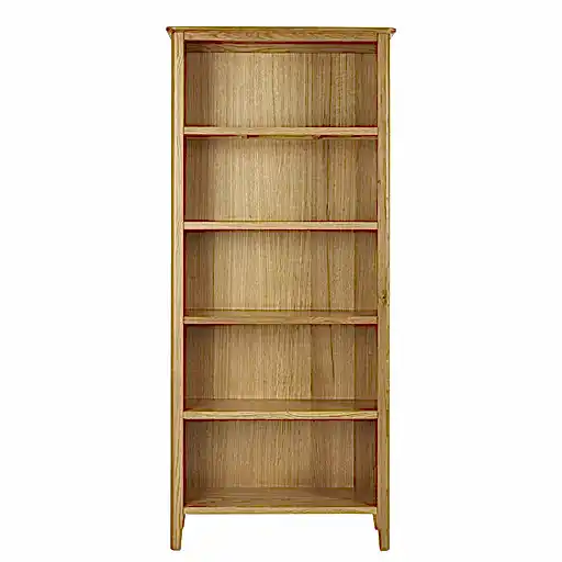 Bath Oak Large Bookcase - 180cm - The Furniture Mega Store 