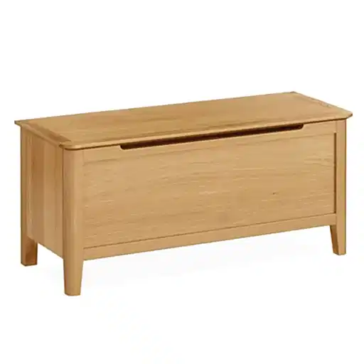 Bath Oak Blanket Box - The Furniture Mega Store