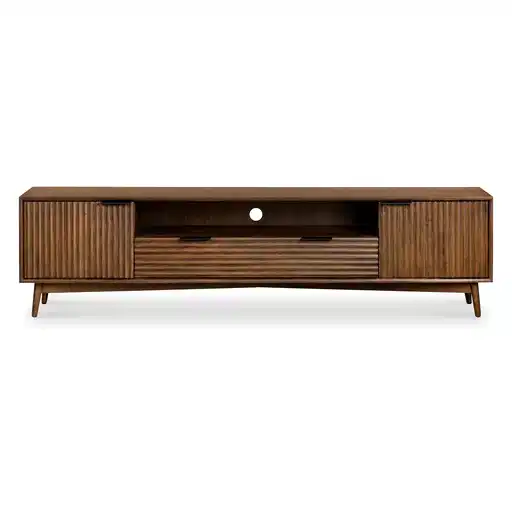 Strand Walnut Extra Large TV Unit - 190cm - The Furniture Mega Store 