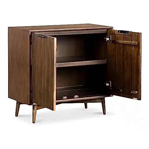 Strand Walnut 2 Door Compact Hall Cupboard - The Furniture Mega Store 