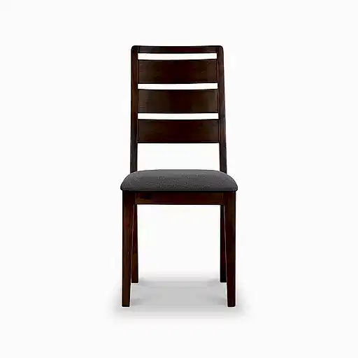 Strand Walnut Ladder Back Dining Chair - Sold In Pairs - The Furniture Mega Store 