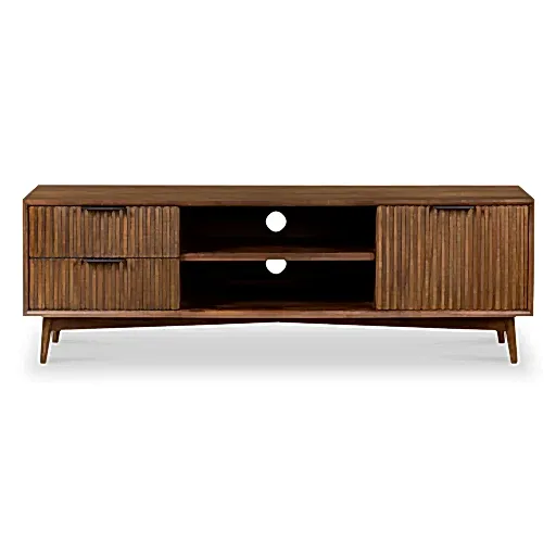 Strand Walnut Large TV Unit - 150cm - The Furniture Mega Store 
