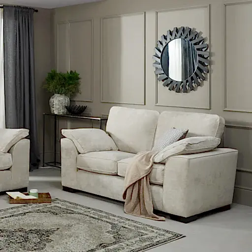 Richmond 3 Seater Sofa, 2 Seater Sofa, Armchair & Footstool Set - Choice Of Colours - The Furniture Mega Store