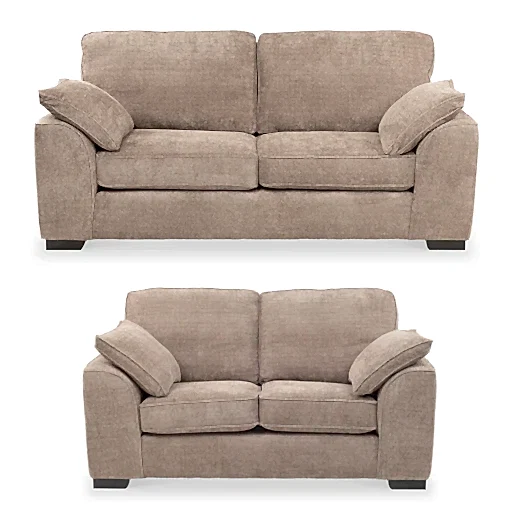 Odette Fabric 3 Seater & 2 Seater Sofa Set - Choice Of Colours - The Furniture Mega Store