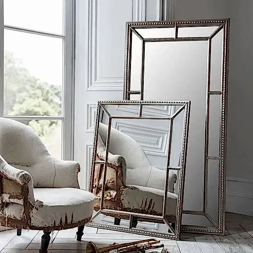 Lawson Pewter Leaner Mirror - The Furniture Mega Store 