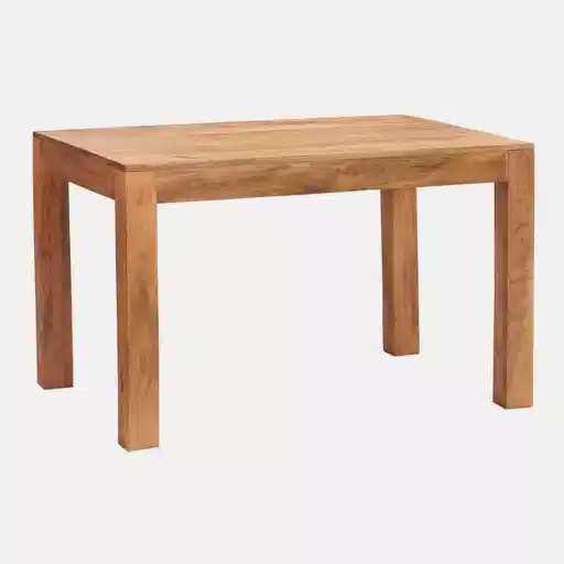 Maya Light Mango Wood 4ft Dining Table & 4 Chairs - Set - The Furniture Mega Store