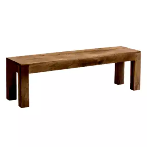 Maya Light Mango Wood 6ft Dining Table, Dining Bench & 4 Chairs - Set - The Furniture Mega Store