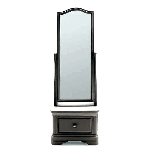 Mabel Taupe Painted Cheval Mirror - The Furniture Mega Store 