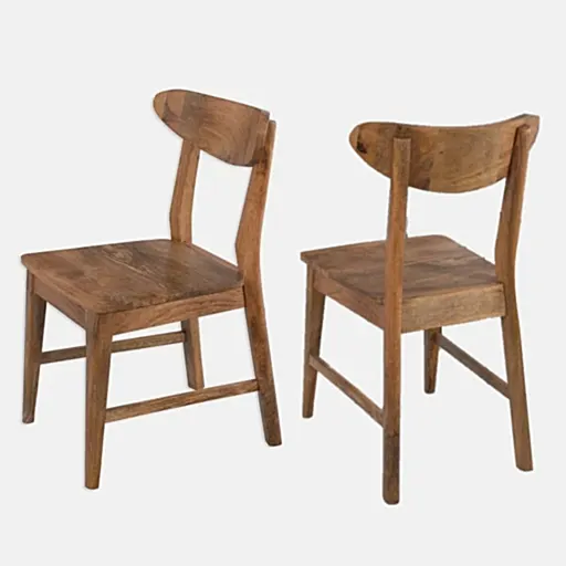Janeiro Mango Wood 175cm Dining Table & 4 Matching Dining Chairs Dining Set - The Furniture Mega Store