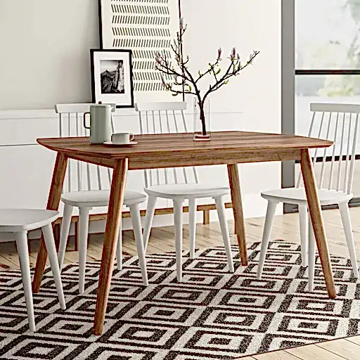 Janeiro Mango Wood Medium Dining Table - 135cm - The Furniture Mega Store