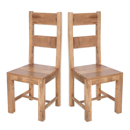 Bombay Mango Wood Dining Chair (Sold in Pairs) - The Furniture Mega Store