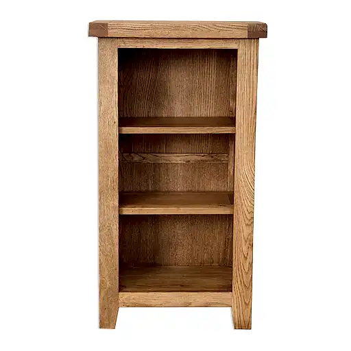 Wiltshire Country Oak Low Bookcase - The Furniture Mega Store 
