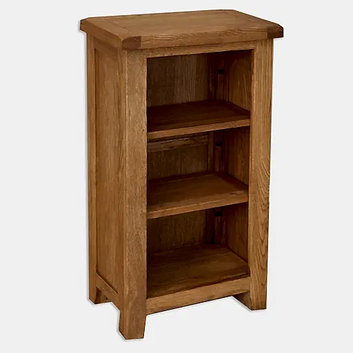 Wiltshire Country Oak Low Bookcase - The Furniture Mega Store 