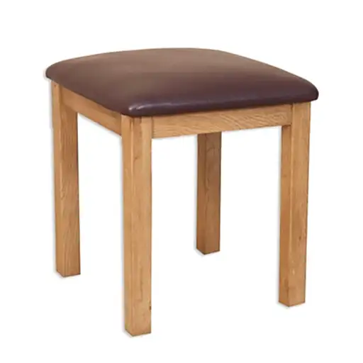 Wiltshire Country Oak Dressing Table Stool - The Furniture Mega Store