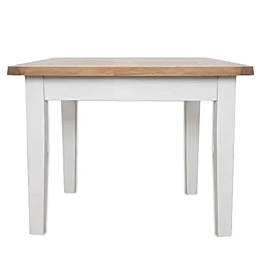 St.Ives French Grey & Oak 90 X 90 Square Dining Table - The Furniture Mega Store 