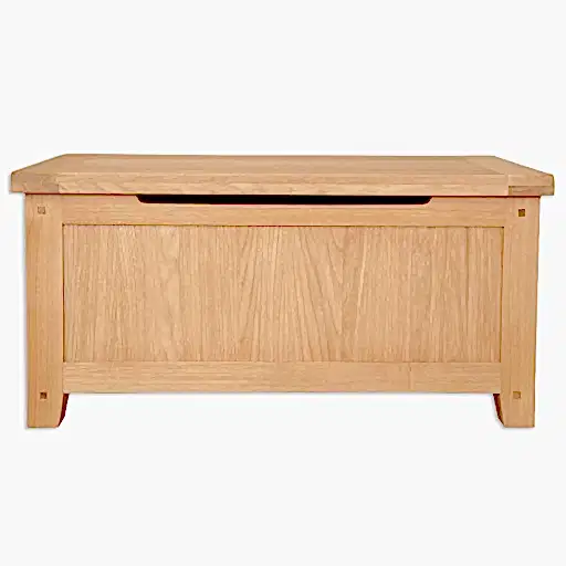 Wiltshire Natural Oak Blanket Box - The Furniture Mega Store